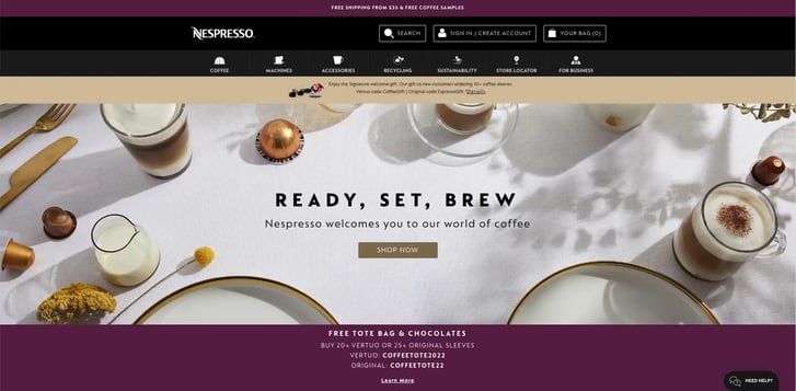 nespresso online shop