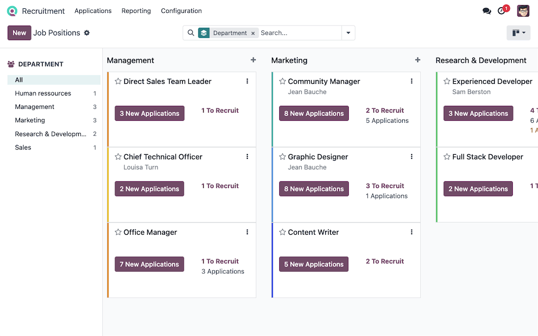 Odoo Recruitment