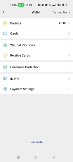 WeChat Pay Wallet