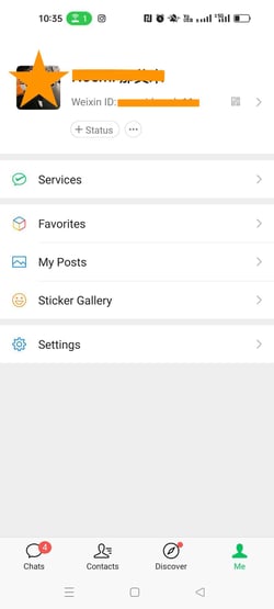 WeChat Pay Services Screenshot