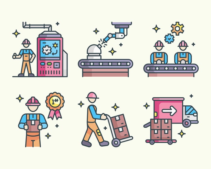 illustrations of the supply chain