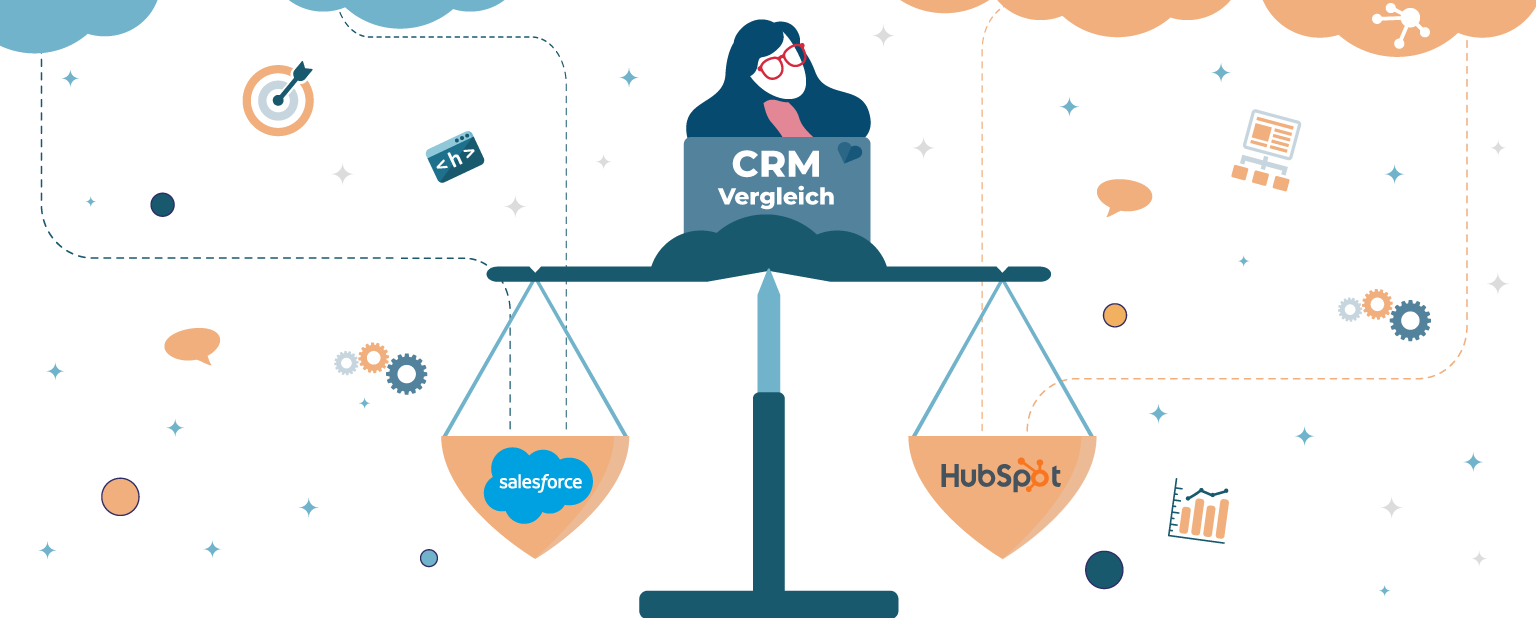 CRM comparison Hubspot and Salesforce